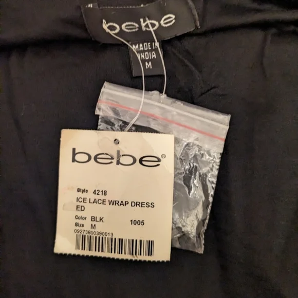 Bebe Vintage NWT Sequin Wrap Dress - Picture 4 of 4